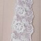 1 Yard White Daisy Flower Design Polyester Lace Veil Trim With Scalloped Edging Perfect For Bridal Veils